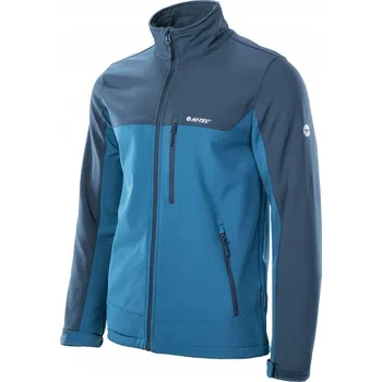 PÁNSKÁ PŘECHODNÁ SOFTSHELLOVÁ BUNDA HI-TEC TOREL MODRO-TMAVĚ MODRÁ vel. XXL