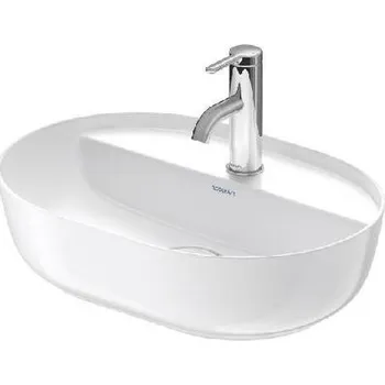 Umyvadlo Duravit Umyvadlo na desku, 50x35 cm, bez přepadu, s otvorem pro baterii, bílá - 0380500000