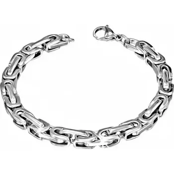 Šperk Náramek ocel královská vazba 7 mm GCBV171 délka 21 cm