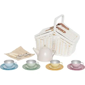 Dětská kuchyňka JaBaDaBaDo Čajový set v košíku