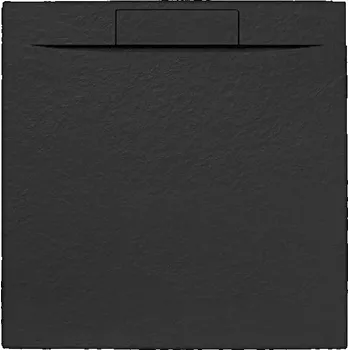 Sprchová vanička čtvercová SAT Fusion 90x90 cm litý mramor Grafito&nbsp; SATFU9090G - SATFU9090G