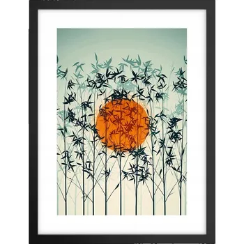 Obraz Obraz plakát v černém rámu do obýváku 30x40 abstrakce plakáty na zeď