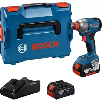 Multifunkční bezuhlíkový aku rázový utahovák Bosch GDX 18V-285 Professional - 2x aku 18V/4.0Ah, 1/4" a 1/2", 285Nm, 1.1kg, kufr L-BOXX (06019N2102)
