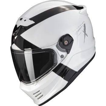 Helma na motorku SCORPION přilba COVERT FX Gallus white/black - M