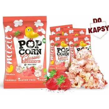 Mixit BIO popcorn – Jahoda do kapsy (5 ks)