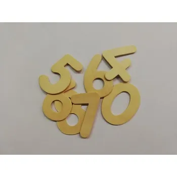 Dřevěná hračka Dřevěný výřez číselná sada