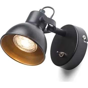 Svítidlo ROSITA I nástěnná černá/zlatá 230V LED GU10 9W