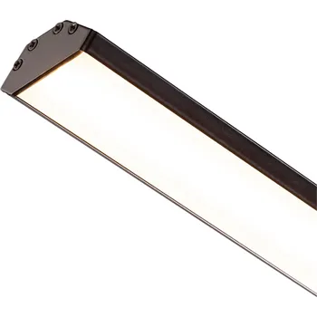LED páska LED PROFILE J přisazený 1m černá matný akryl/hliník