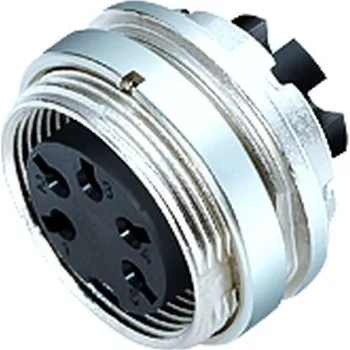 Rozvaděč Binder 09 0324 780 06 Konektor M16 pro montáž na panel, kontakty: (06-a), nestíněný, krimpovací (krimpovací kontakty je třeba objednat zvlášť), IP40, upevnění zepředu