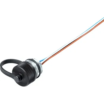 Elektrický konektor Binder 09 3441 284 05 Konektor M12 pro montáž na panel, kontakty: M16x1,5, nestíněný, jednovodičový, IP69K, M16x1,5