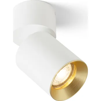 Svítidlo DARIO stropní bílá česaná mosaz 230V LED GU10 9W