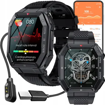 Hodinky Pánské Chytré Hodinky GlacierX Trail s velkým PL | Černá | + řemínek