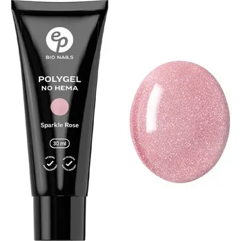 BIO NAILS Polygel SPARKLE ROSE No HEMA v tubě 30 ml