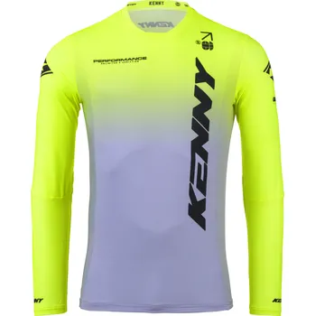 cyklistický dres KENNY dres PERFORMANCE 25 grey/neon/yellow - 3XL
