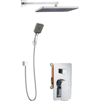 Sprchový set kielle Sprchový set s baterií pod omítku, pro 2 spotřebiče, s příslušenstvím a tělesem, chrom - 20618SP30