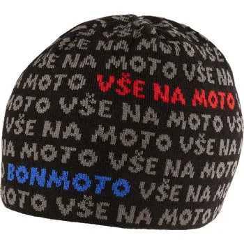 Čepice BONMOTO čepice LOGO black/grey
