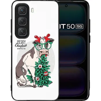 Vánoční dekorace VSECHNONAMOBIL 110735 MY ART Kryt s vánočním designem Infinix Hot 50 MERRY CHRISTMAS (074)