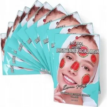 Pleťová maska MOIKA Rozjasňující pleťová maska v plátýnku s melounem, 25 ml x 10 ks