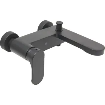 Vodovodní baterie Vanová baterie SAT Fusion bez sprchového setu 150 mm matná černá SATBSFU222CPC - SATBSFU222CPC