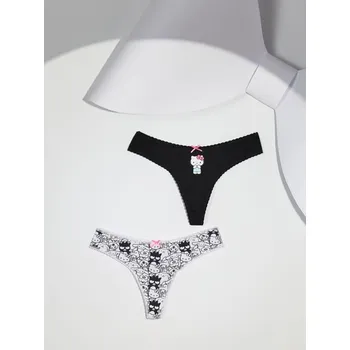 Kalhotky Sinsay - Tanga stringy 2 ks Hello Kitty - vícebarevná - 823DA-MLC - 823DA-MLC-XS