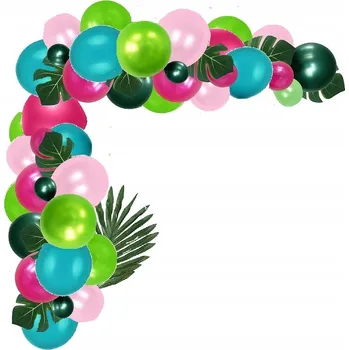 Balónek BALÓNKY girlanda tyrkysová oblouk Aloha HAVAJSKÁ párty