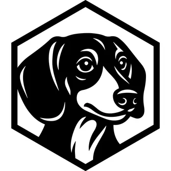 Dřevěná dekorace JEZEVČÍK - hexagon