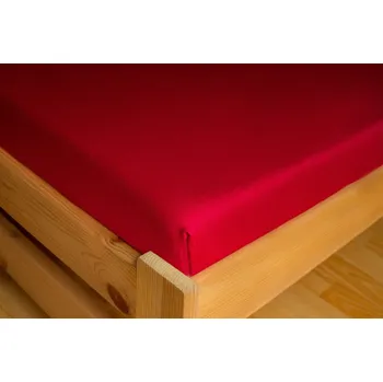 Prostěradlo Aaram Prostěradlo Jersey 90x200 Bordová 100% bavlna