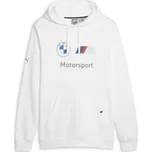 BMW mikina PUMA MMS Essentials Fleece 23 white - XS