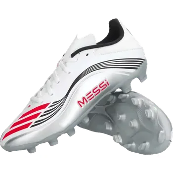 Kopačky Dětské kopačky lisovky Adidas F50 League Messi MG stříbrné2