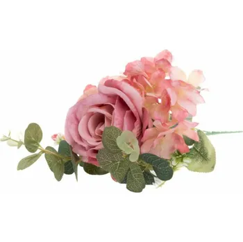 umělá květina Casa de Engel Home Umělá kytice růží, světle červená, 24/240 Fialová UNI (2830186)