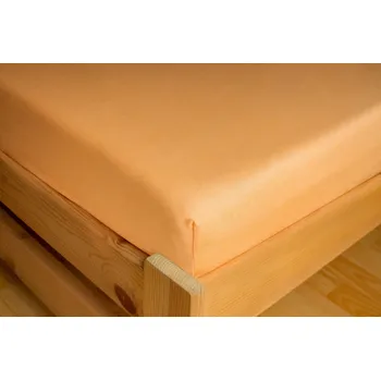 Prostěradlo Aaram Prostěradlo Jersey 90x200 Lososová 100% bavlna