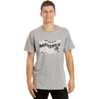 MEATFLY triko PITLANE grey heather - XL