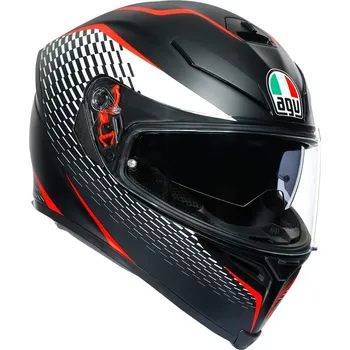 Helma na motorku AGV přilba K-5 S Thunder matt black/white/red - XS