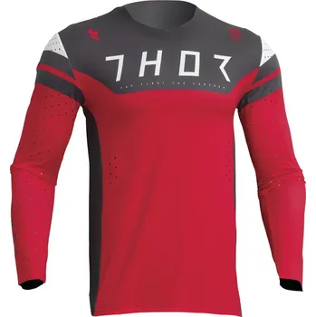 cyklistický dres THOR dres PRIME Rival red/charcoal - L