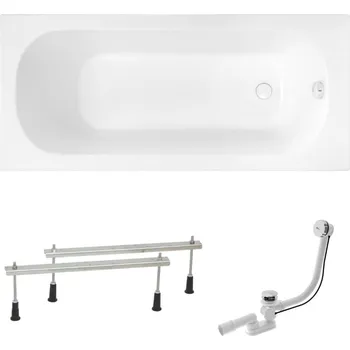 Vana Obdélníková vana SAT Mika 180x80 cm akrylát levá i pravá SATMIKA1800AN - SATMIKA1800AN