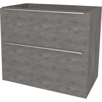 Mereo Mailo, koupelnová skříňka 81 cm, chrom madlo, Multidecor, Beton tmavě šedý - CN591SBET2