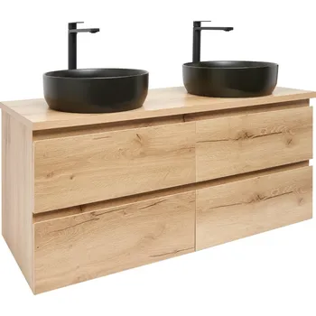 Koupelnový nábytek Koupelnová skříňka s umyvadlem SAT B-Way 119x50x45 cm dub mat BWAY2120OAKDU2BB - BWAY2120OAKDU2BB