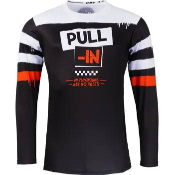 cyklistický dres PULL-IN dres CHALLENGER TRASH 23 black/orange - M