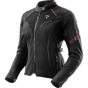 Moto bunda REBELHORN bunda JAX dámská black/grey/pink - S