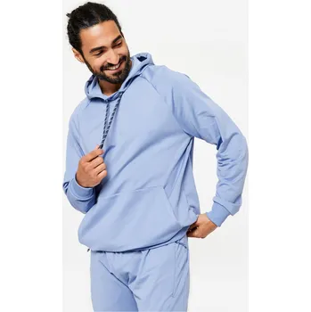 Dámská mikina DOMYOS Fitness mikina 3XL MODRÁ