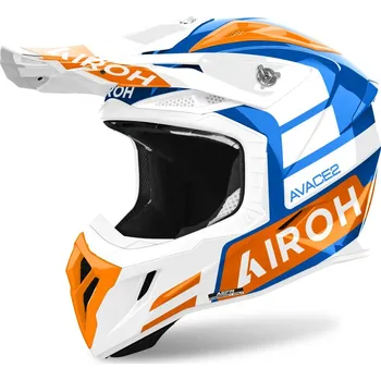 Helma na motorku AIROH přilba AVIATOR ACE 2 Sake blue/orange/white - M