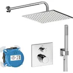Ideal Standard Sprchový set s termostatem pod omítku, s tělesem, 30x30 cm, chrom - A7572AA
