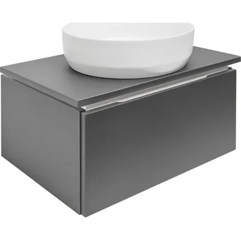 Koupelnový nábytek Koupelnová skříňka s krycí deskou SAT Feel 60x30x46 cm antracit mat SATFEEL60ANTD - SATFEEL60ANTD