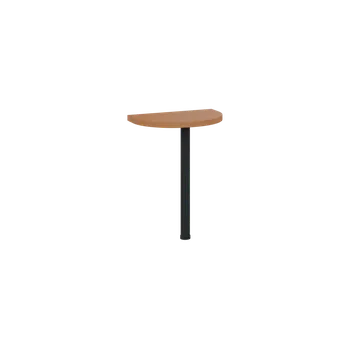 Stolová podnož MHJD - 60 přístavba jednací, kovová podnož černá, síla desky 36 mm, široká 600 mm, buk royal