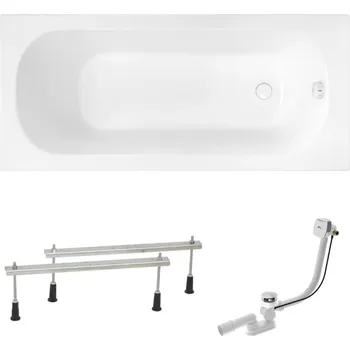 Vana Obdélníková vana SAT Mika 180x80 cm akrylát levá i pravá SATMIKA1800APN - SATMIKA1800APN