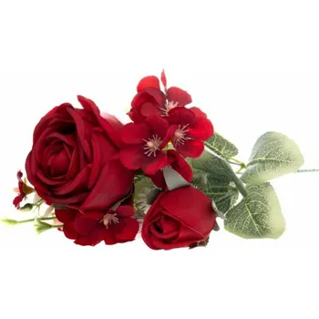 umělá květina Casa de Engel Home Umělá kytice růží, červená, 27/324 Fialová UNI (2828941)