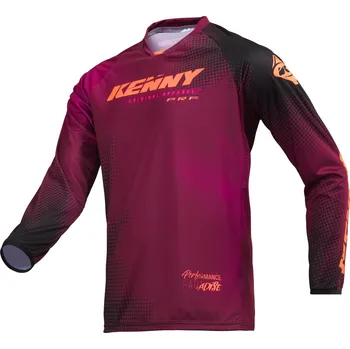 cyklistický dres KENNY dres PERFORMANCE 19 Paradise burgundy - 3XL