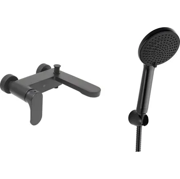 Vodovodní baterie Vanová baterie SAT Fusion s vanovým setem 150 mm černá matná SATBSFU222CPCSET - SATBSFU222CPCSET