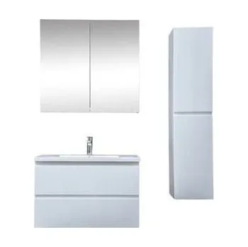 Nábytek Koupelnová skříňka s umyvadlem SAT B-Way 79x50x45 cm bílá lesk KSETBWAY18 - KSETBWAY18