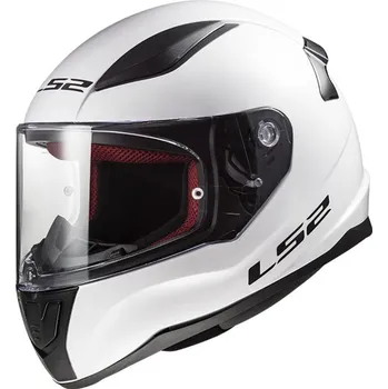 Helma na motorku LS2 přilba RAPID II FF353 Solid gloss white - 3XL